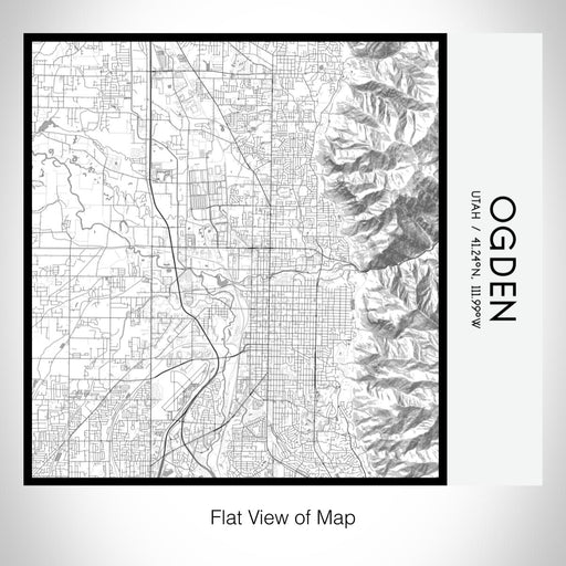 Rendered View of Ogden Utah Map on 17oz Stainless Steel Insulated Tumbler in Classic Map Style
