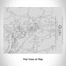 Rendered View of Ojai California Map Engraving on 20oz Stainless Steel Insulated Bottle with Bamboo Top