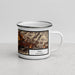 Right View Custom Ojai California Map Enamel Mug in Ember