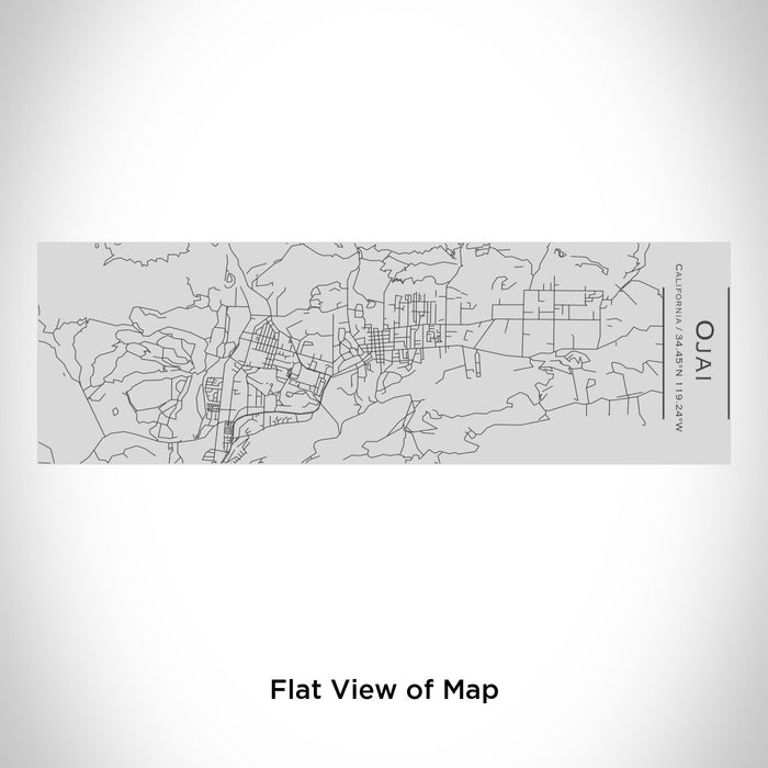 Rendered View of Ojai California Map Engraving on 10oz Stainless Steel Insulated Cup with Sipping Lid