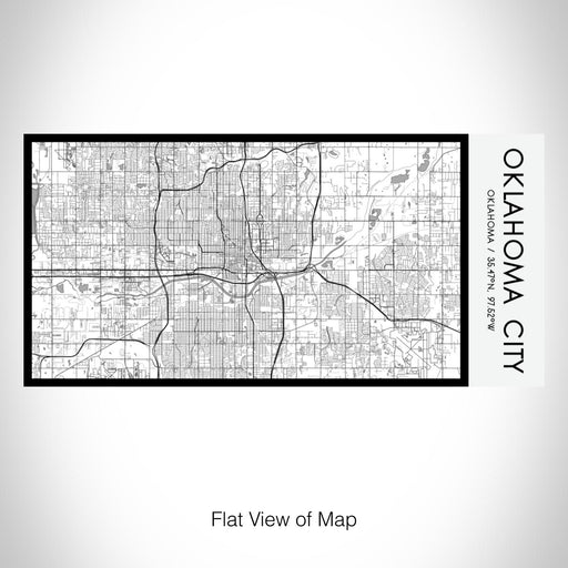 Rendered View of Oklahoma City Oklahoma Map on 17oz Stainless Steel Insulated Bottle with printed classic style map