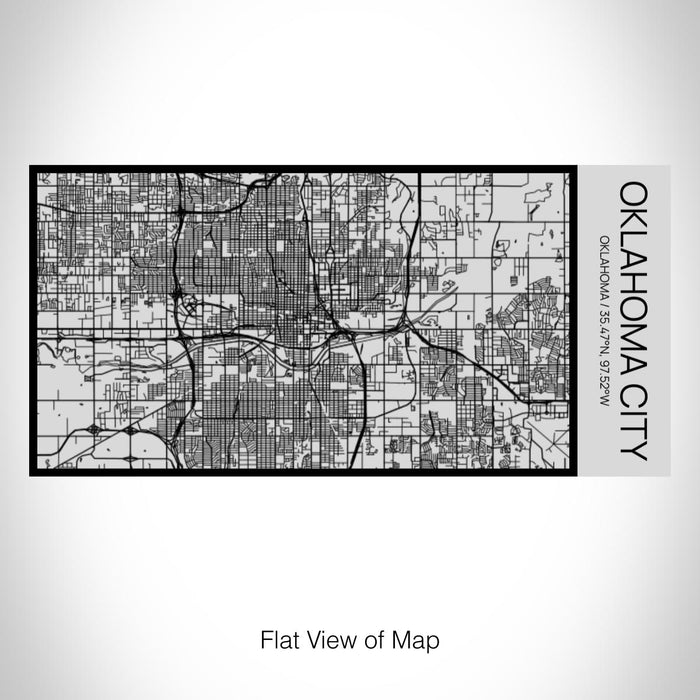 Rendered View of Oklahoma City Oklahoma Map on 17oz Stainless Steel Insulated Cola Bottle in Stainless