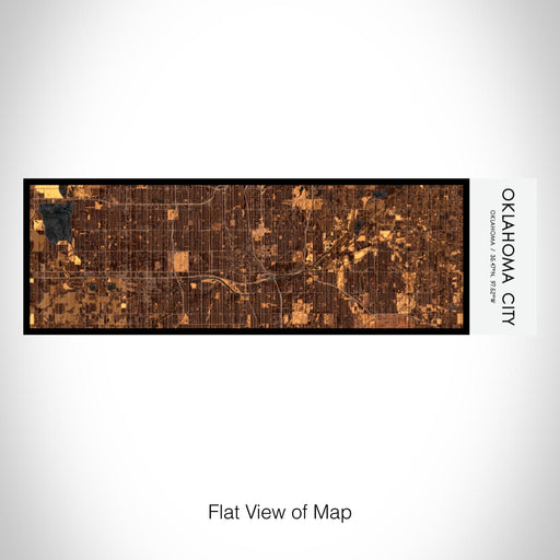 Rendered View of Oklahoma City Oklahoma Map on 10oz Stainless Steel Insulated Cup in Ember with Sliding Lid