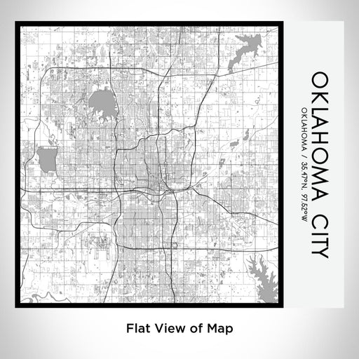 Rendered View of Oklahoma City Oklahoma Map on 17oz Stainless Steel Insulated Tumbler in Classic Map Style