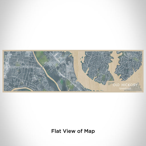Flat View of Map Custom Old Hickory Tennessee Map Enamel Mug in Afternoon