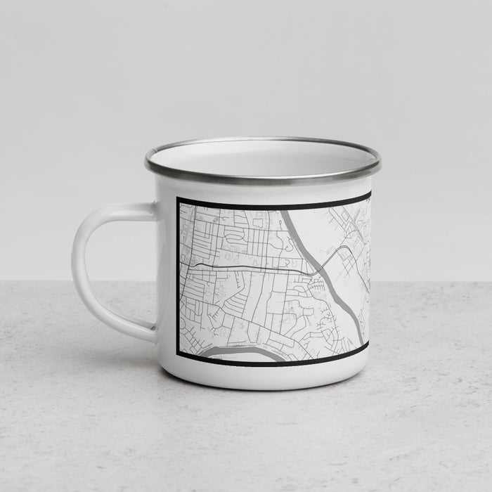 Left View Custom Old Hickory Tennessee Map Enamel Mug in Classic