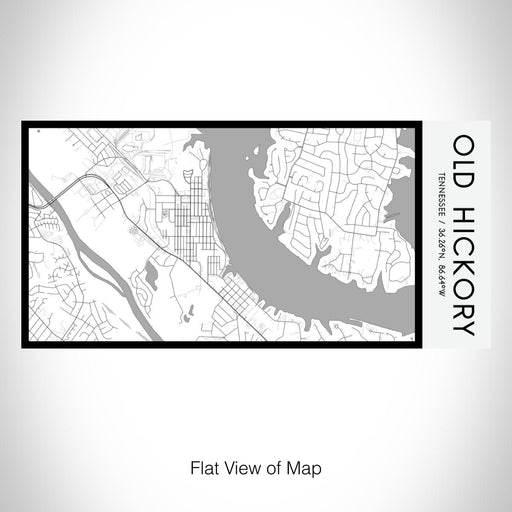 Rendered View of Old Hickory Tennessee Map on 17oz Stainless Steel Insulated Bottle with printed classic style map