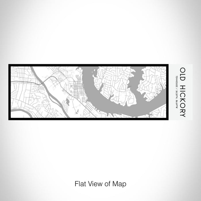 Rendered View of Old Hickory Tennessee Map on 10oz Stainless Steel Insulated Cup in Classic with Sliding Lid