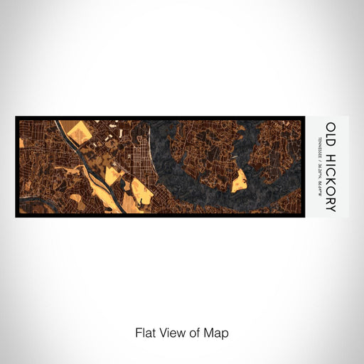 Rendered View of Old Hickory Tennessee Map on 10oz Stainless Steel Insulated Cup in Ember with Sliding Lid