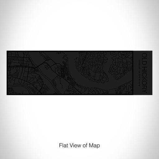 Rendered View of Old Hickory Tennessee Map on 10oz Stainless Steel Insulated Cup in Matte Black with Sliding Lid