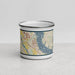 Front View Custom Old Hickory Tennessee Map Enamel Mug in Woodblock