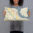 Person holding 20x12 Custom Old Hickory Tennessee Map Throw Pillow in Woodblock