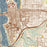 Olympia Washington Map Print in Woodblock Style Zoomed In Close Up Showing Details