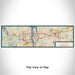 Flat View of Map Custom Olympia Washington Map Enamel Mug in Woodblock