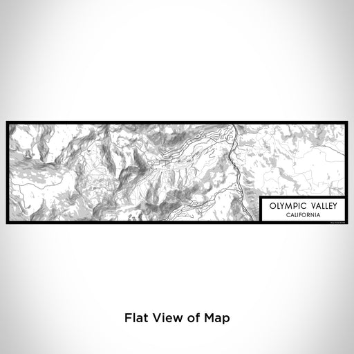Flat View of Map Custom Olympic Valley California Map Enamel Mug in Classic