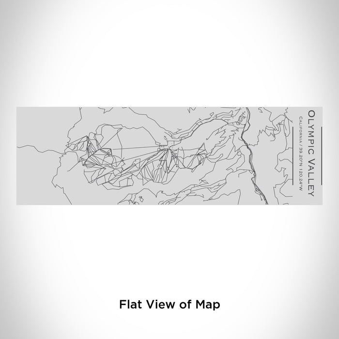 Rendered View of Olympic Valley California Map Engraving on 10oz Stainless Steel Insulated Cup with Sipping Lid