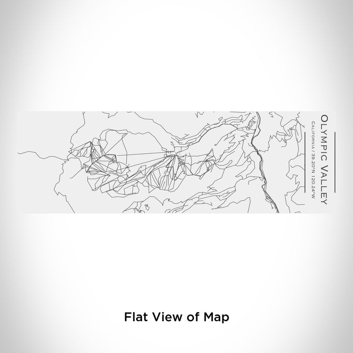 Rendered View of Olympic Valley California Map Engraving on 10oz Stainless Steel Insulated Cup with Sliding Lid in White