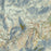 Olympic Valley California Map Print in Woodblock Style Zoomed In Close Up Showing Details