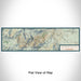 Flat View of Map Custom Olympic Valley California Map Enamel Mug in Woodblock