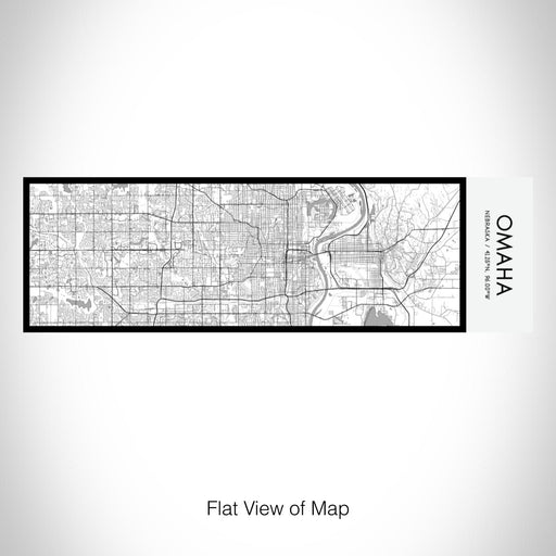 Rendered View of Omaha Nebraska Map on 10oz Stainless Steel Insulated Cup in Classic with Sliding Lid