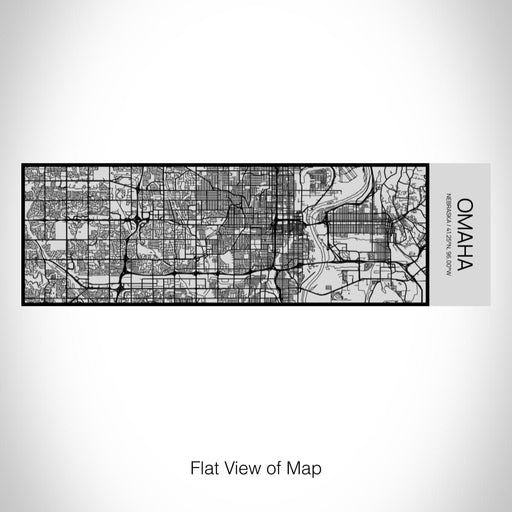 Rendered View of Omaha Nebraska Map on 10oz Stainless Steel Insulated Cup with Sipping Lid