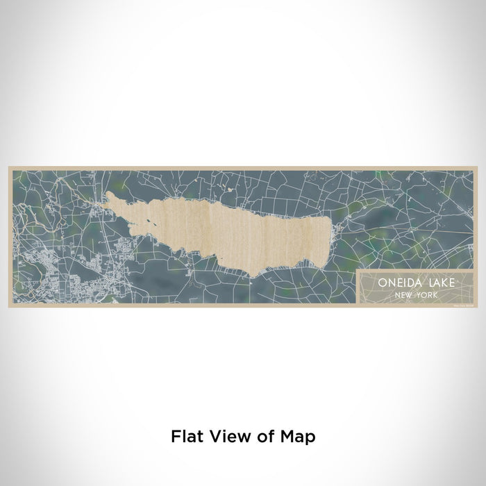 Flat View of Map Custom Oneida Lake New York Map Enamel Mug in Afternoon