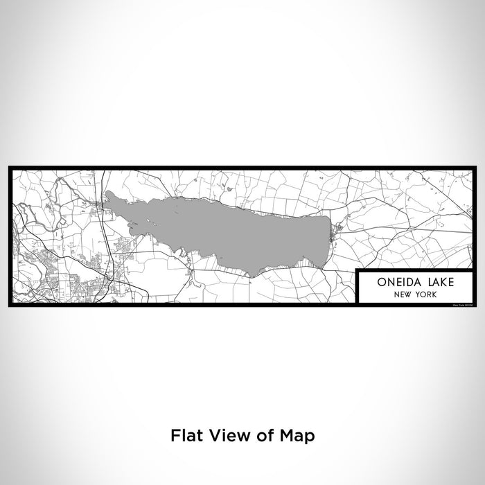 Flat View of Map Custom Oneida Lake New York Map Enamel Mug in Classic