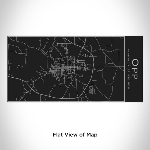 Rendered View of Opp Alabama Map Engraving on 17oz Stainless Steel Insulated Cola Bottle in Black