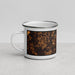 Left View Custom Opp Alabama Map Enamel Mug in Ember