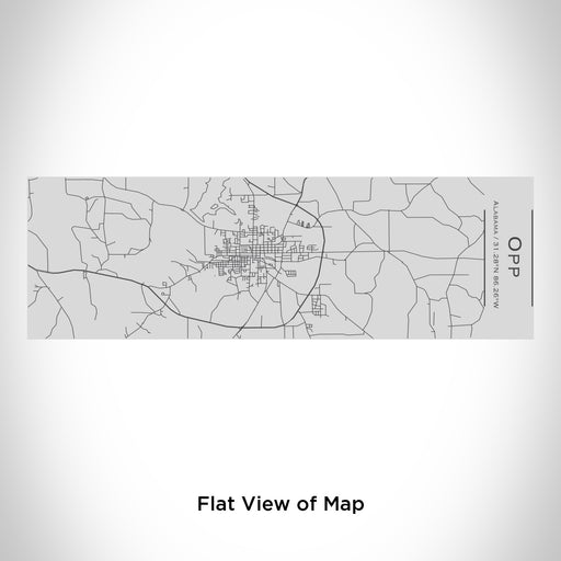 Rendered View of Opp Alabama Map Engraving on 10oz Stainless Steel Insulated Cup with Sipping Lid