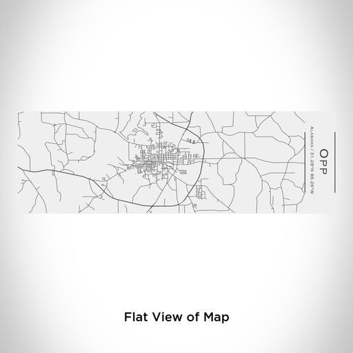 Rendered View of Opp Alabama Map Engraving on 10oz Stainless Steel Insulated Cup with Sliding Lid in White