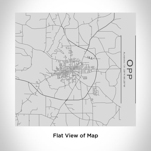 Rendered View of Opp Alabama Map Engraving on 17oz Stainless Steel Insulated Tumbler