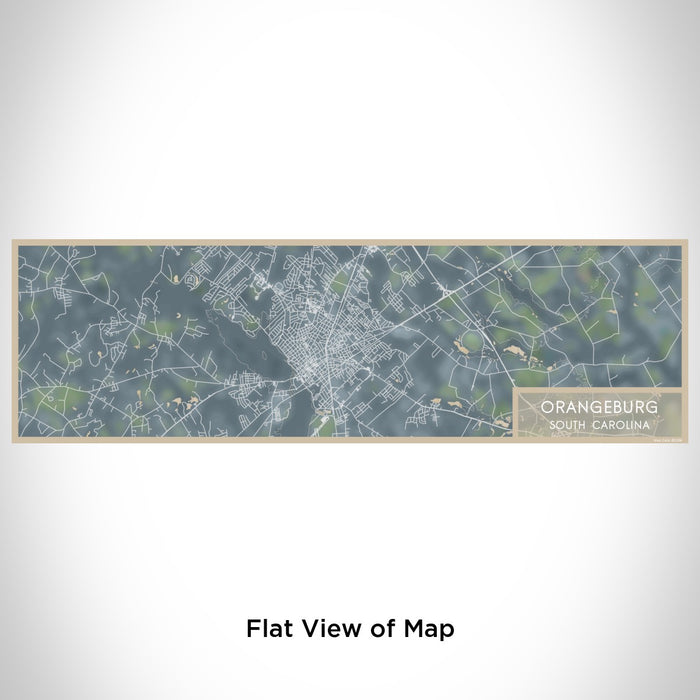 Flat View of Map Custom Orangeburg South Carolina Map Enamel Mug in Afternoon