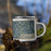 Right View Custom Orangeburg South Carolina Map Enamel Mug in Afternoon on Grass With Trees in Background