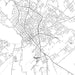 Orangeburg South Carolina Map Print in Classic Style Zoomed In Close Up Showing Details