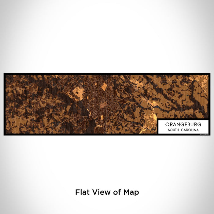 Flat View of Map Custom Orangeburg South Carolina Map Enamel Mug in Ember