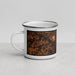 Left View Custom Orangeburg South Carolina Map Enamel Mug in Ember