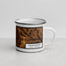 Right View Custom Orangeburg South Carolina Map Enamel Mug in Ember