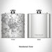 Rendered View of Orangeburg South Carolina Map Engraving on 6oz Stainless Steel Flask