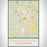 Orangeburg South Carolina Map Print Portrait Orientation in Woodblock Style With Shaded Background