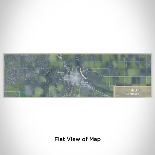 Flat View of Map Custom Ord Nebraska Map Enamel Mug in Afternoon