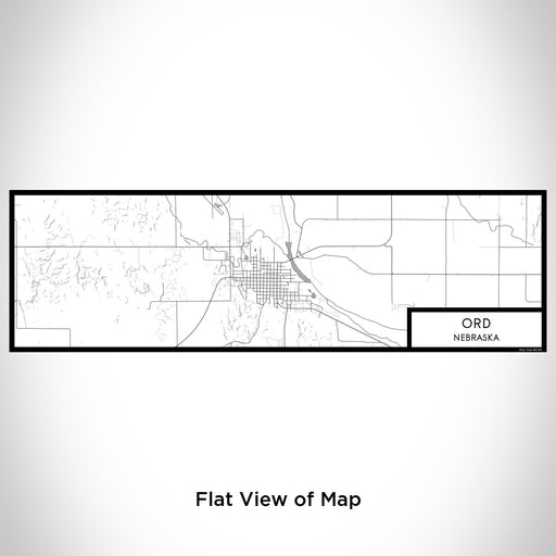 Flat View of Map Custom Ord Nebraska Map Enamel Mug in Classic