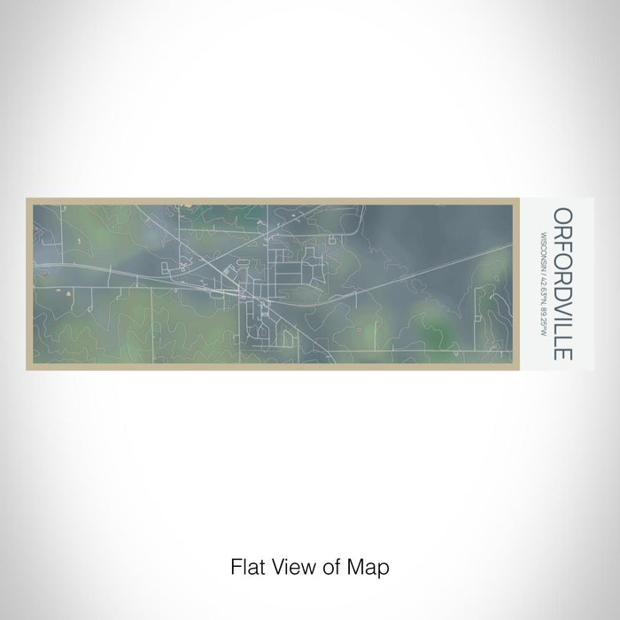 Rendered View of Orfordville Wisconsin Map on 10oz Stainless Steel Insulated Cup in Afternoon with Sliding Lid