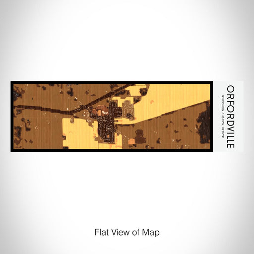 Rendered View of Orfordville Wisconsin Map on 10oz Stainless Steel Insulated Cup in Ember with Sliding Lid