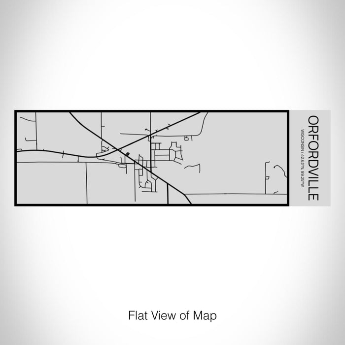 Rendered View of Orfordville Wisconsin Map on 10oz Stainless Steel Insulated Cup with Sipping Lid