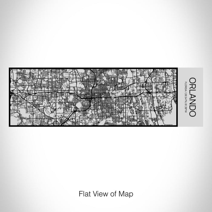 Rendered View of Orlando Florida Map on 10oz Stainless Steel Insulated Cup with Sipping Lid