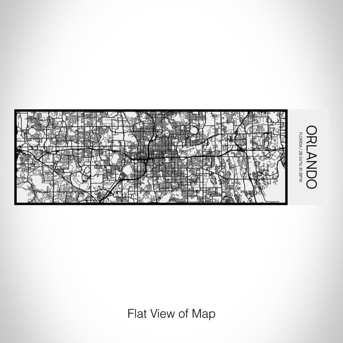 Rendered View of Orlando Florida Map on 10oz Stainless Steel Insulated Cup in Matte White with Sliding Lid