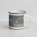 Right View Custom Orofino Idaho Map Enamel Mug in Afternoon