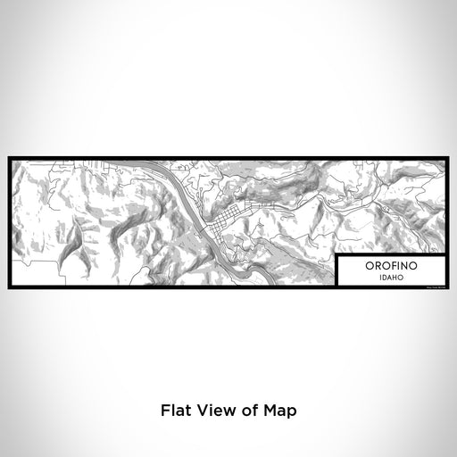 Flat View of Map Custom Orofino Idaho Map Enamel Mug in Classic