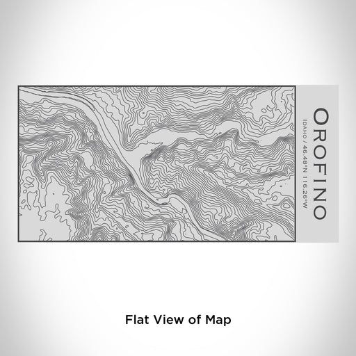 Rendered View of Orofino Idaho Map Engraving on 17oz Stainless Steel Insulated Cola Bottle
